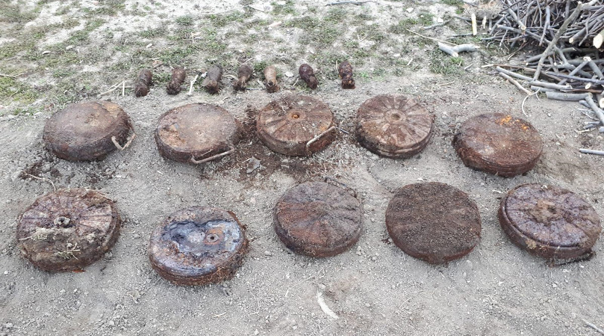 Un bărbat din Timiș a găsit o mină antitanc în grădină. Ce au mai descoperit pirotehniștii pe proprietatea individului