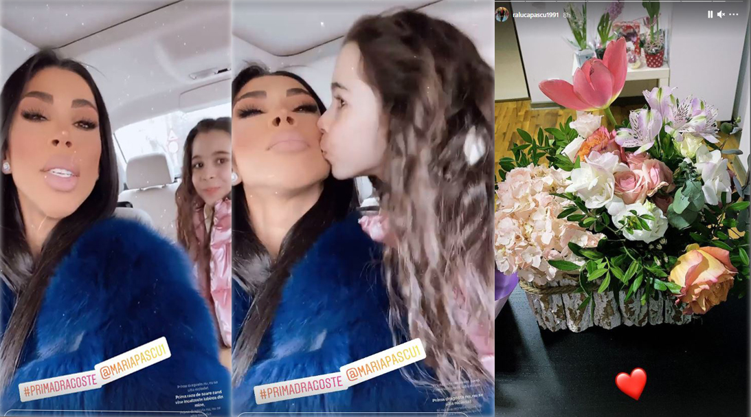 Raluca Pascu, declarație de iubire pentru fiica sa cea mare, Maria. Fosta soție a lui Pepe s-a mândrit cu un buchet de flori primit de la o persoană specială © Instagram Stories