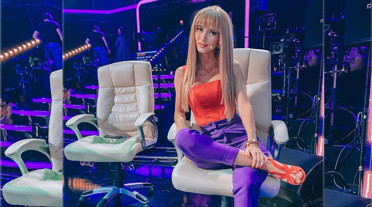 Imagine Stire Andreea Bălan, surprinsă în timp ce mânca la filmările de la Te Cunosc de Undeva! Privirile multora au fost ațintite spre ce avea în caserolă artista | 2review.ro