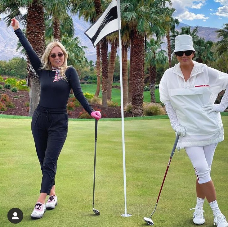 „Regina” sprâncenelor Anastasia Soare, la o partidă de golf cu Kriss Jenner, mama surorilor Kardashian