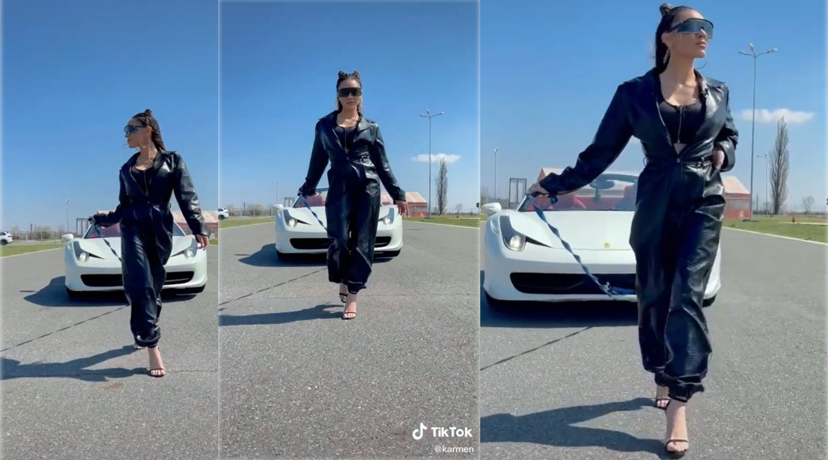 Imagine Stire Karmen, criticată dur după ce s-a afișat cu Ferrari-ul 458 Spider, pe care tatăl său îl deține: “Lasă-ne cu superlativul / Ideea e copiată” | VIDEO | 2review.ro