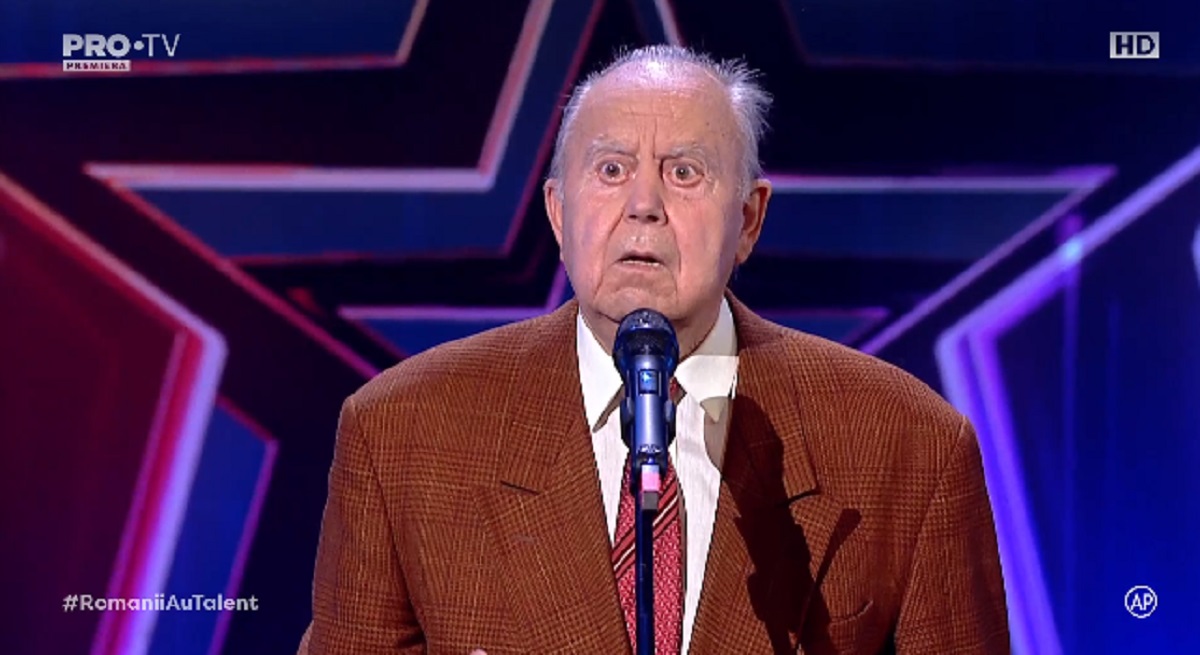Imagine Stire Cine este Dumitru Hermeneanu, concurentul de 85 de ani care a impresionat juriul de la Românii au talent: „Beam cu Stela Popescu” | 2review.ro