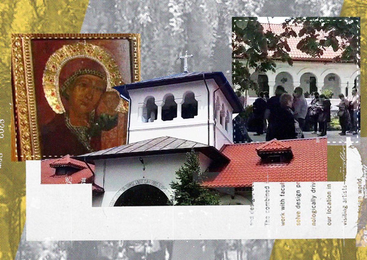 Sute de oameni „au luat cu asalt” icoana făcătoare de minuni de la Mănăstirea Ghighiu