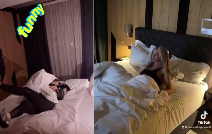 Imagine Stire Cu cine și-a petrecut Bianca Drăgușanu noaptea la hotel. Diva s-a filmat încontinuu | 2review.ro
