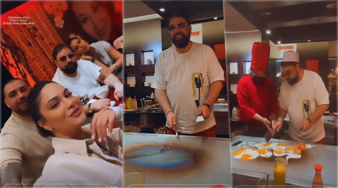 Florin Salam a făcut show într-un restaurant din București, după ce a devenit ajutor de bucătar: “Solo percuție”! Cum s-a descurcat când fiica sa i-a cerut o omletă | FOTO & VIDEO