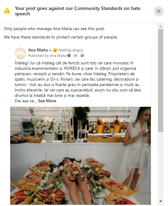 Femeie aproape goală, fiind folosită drept masă de sushi la un party cu vedete în București © Facebook
