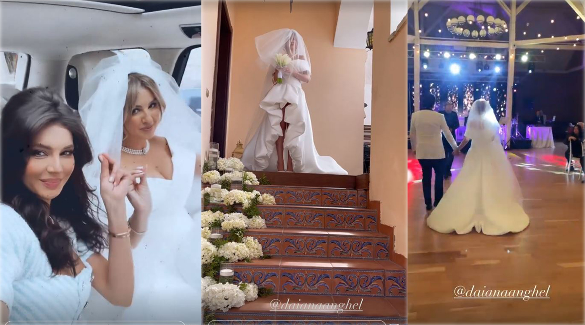 Imagine Stire Daiana Anghel s-a căsătorit religios cu Sorin Gonțea! Fosta prezentatoare a strălucit în rochia de mireasă care a avut o croială sexy și provocatoare | FOTO | 2review.ro