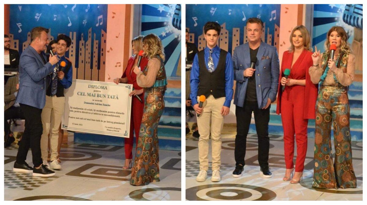 Imagine Stire Frații Enache, Diana și David, prima apariție împreună la TV! Artistul nu și-a mai încăput în piele de fericire | 2review.ro
