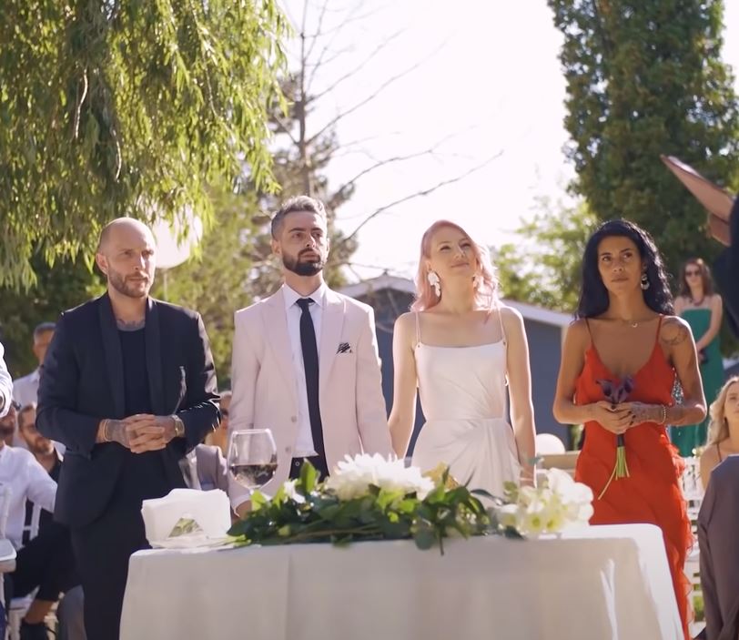 Imagine Stire Stand-uperul Radu Bucălae, nuntă de vis cu iubita lui, Alexandra. Cine au fost nașii cuplului | FOTO + VIDEO | 2review.ro