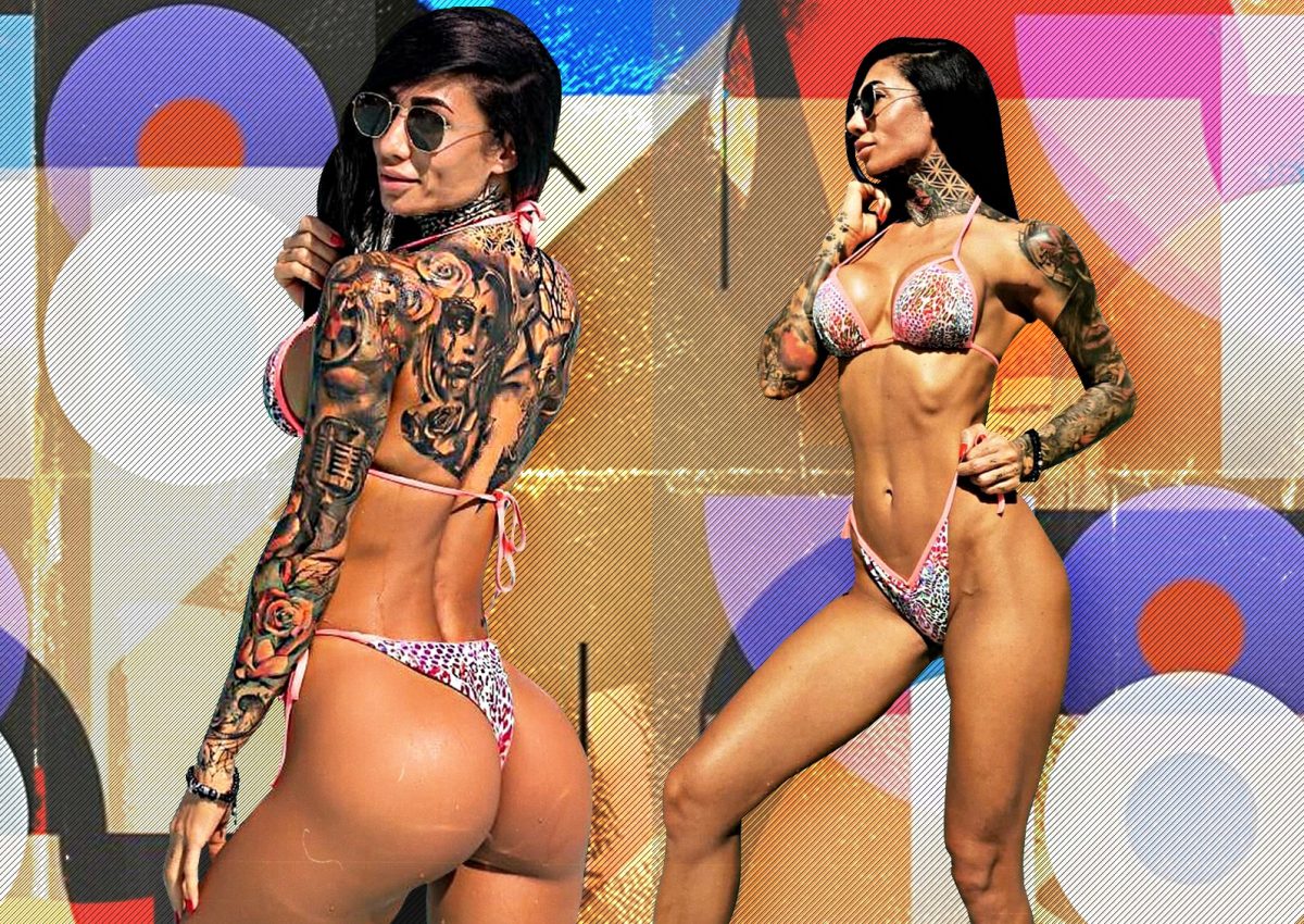 Imagine Stire Elena e fit, dar dacă nu ești cuminte îți dă flit. E brunetă și tatuată și foarte “dotată” | 2review.ro