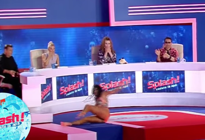 Imagine Stire Accident la „Splash! Vedete la apă”. Artista a căzut, în direct, la TV | 2review.ro