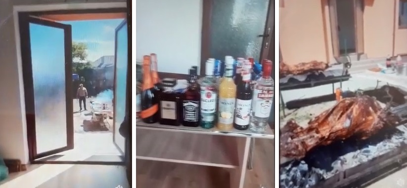 Imagine Stire Petrecere la bibliotecă, cu angajaţii primăriei din Țuglui, Dolj. Grătarele au sfârâit la foc continuu în curtea instituţiei. Primarul a participat şi el | 2review.ro