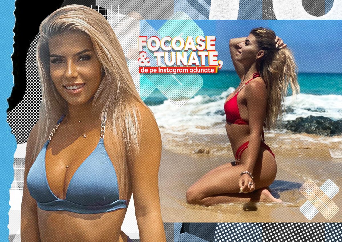 Imagine Stire Ea e blonda cea mai sexy, înnebunește băieții! Alina face ravagii cu trupul ei, în costum de baie | 2review.ro