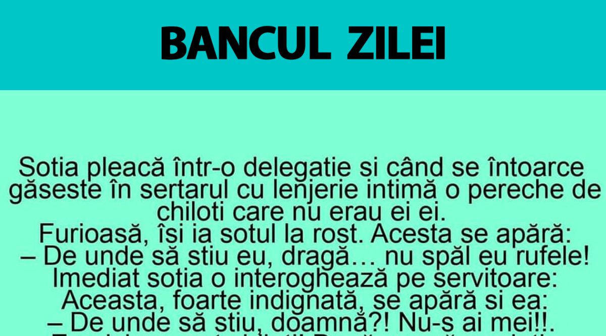 Imagine Stire BANC | Soția pleacă într-o delegație și, când se întoarce, găsește în sertar o pereche de chiloți care nu erau ai ei | 2review.ro