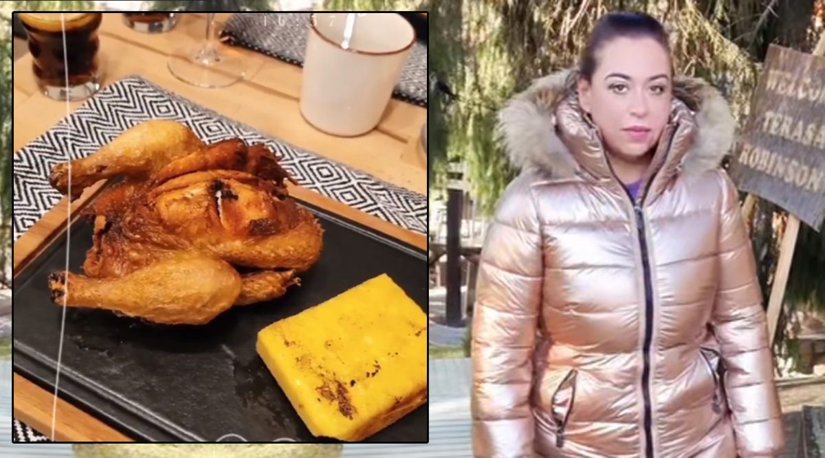 Imagine Stire Ce a mâncat Oana Roman la restaurantul hotelului de 4 stele din Predeal, unde se afla în vacanță zilele acestea | 2review.ro
