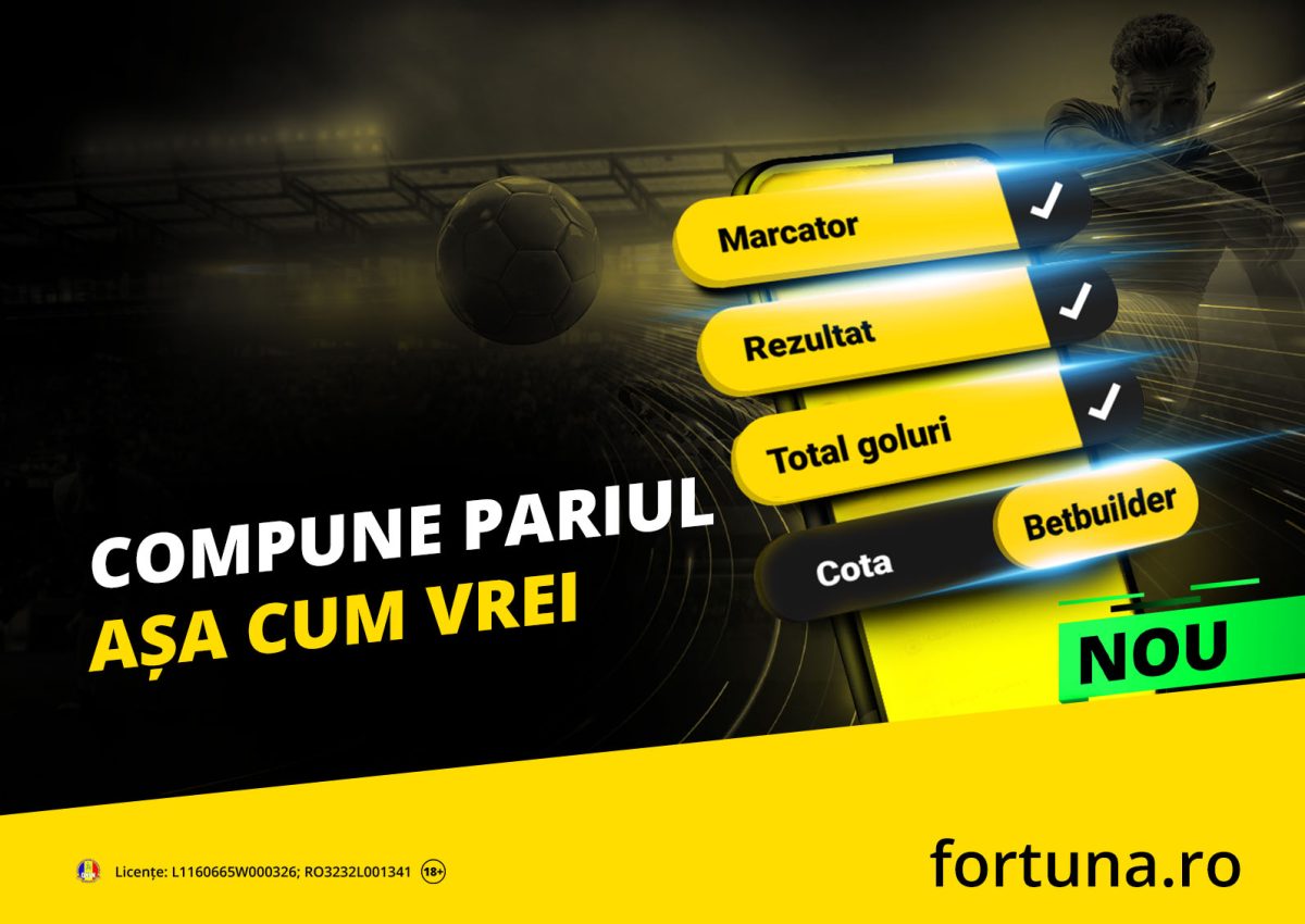 Câte pariuri din meci pui pe 1 bilet la Fortuna? Câte vrei