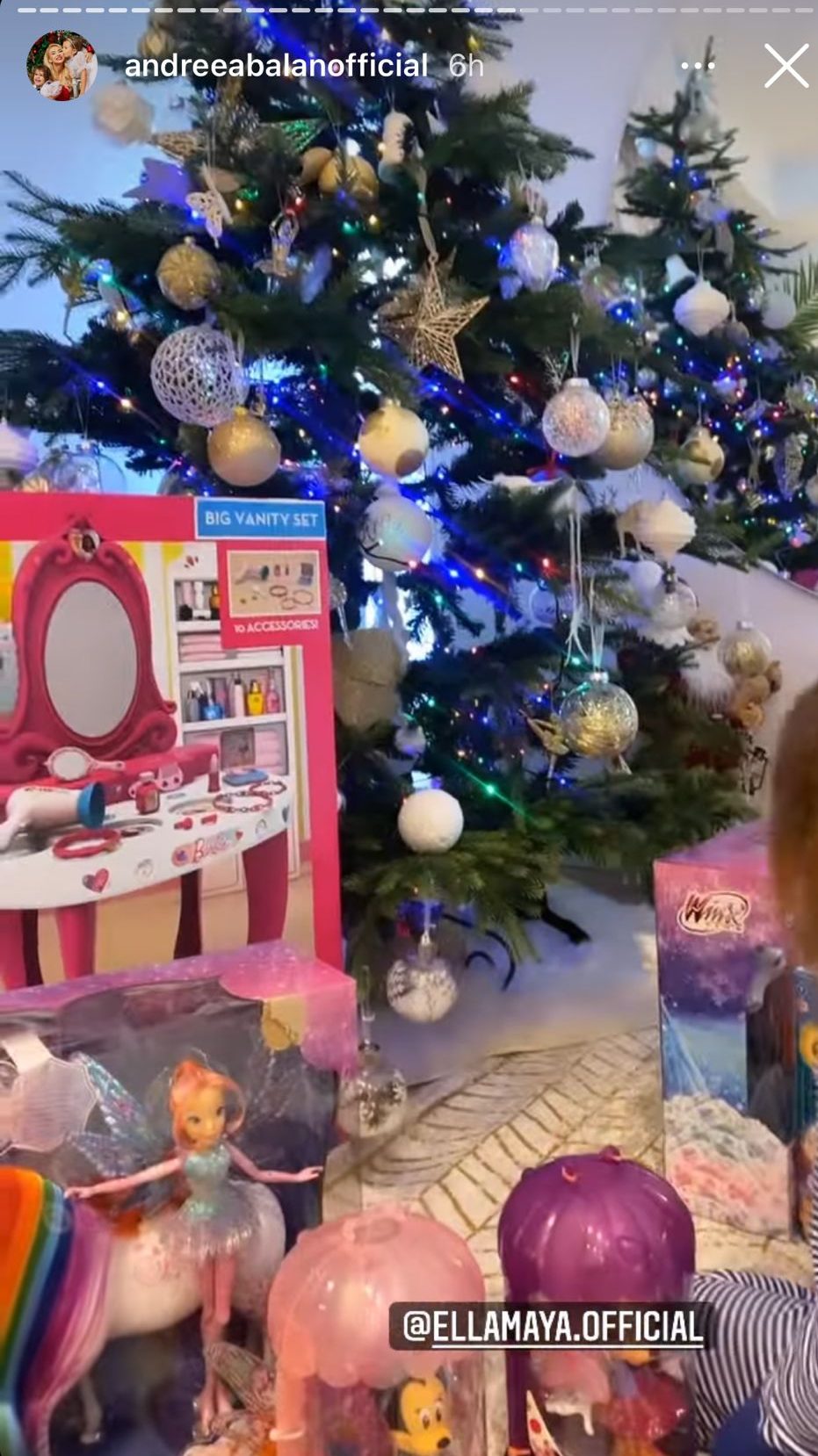 Așa arată Crăciunul Andreei Bălan