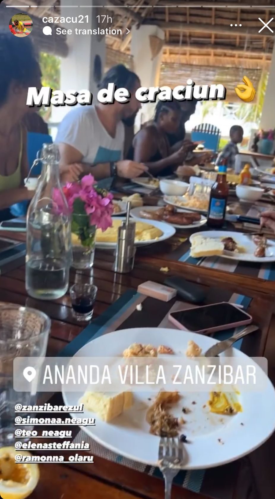 Masă inedită de Crăciun pentru Cătălin Cazacu