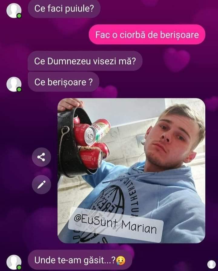 Imagine Stire Bancul Zilei | „Iubito, fac o ciorbă de berișoare” | 2review.ro