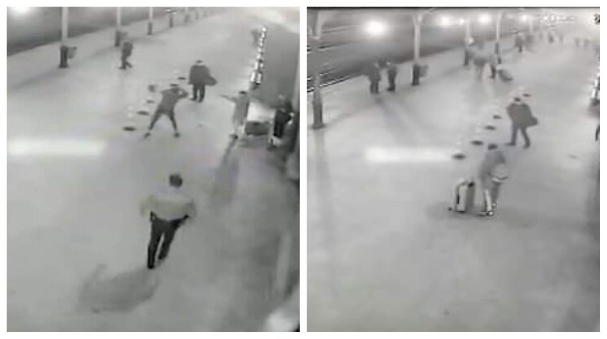 VIDEO | Un tânăr a fost luat la bătaie de iubit într-o gară din Suceava, după ce l-a părăsit pentru un travestit