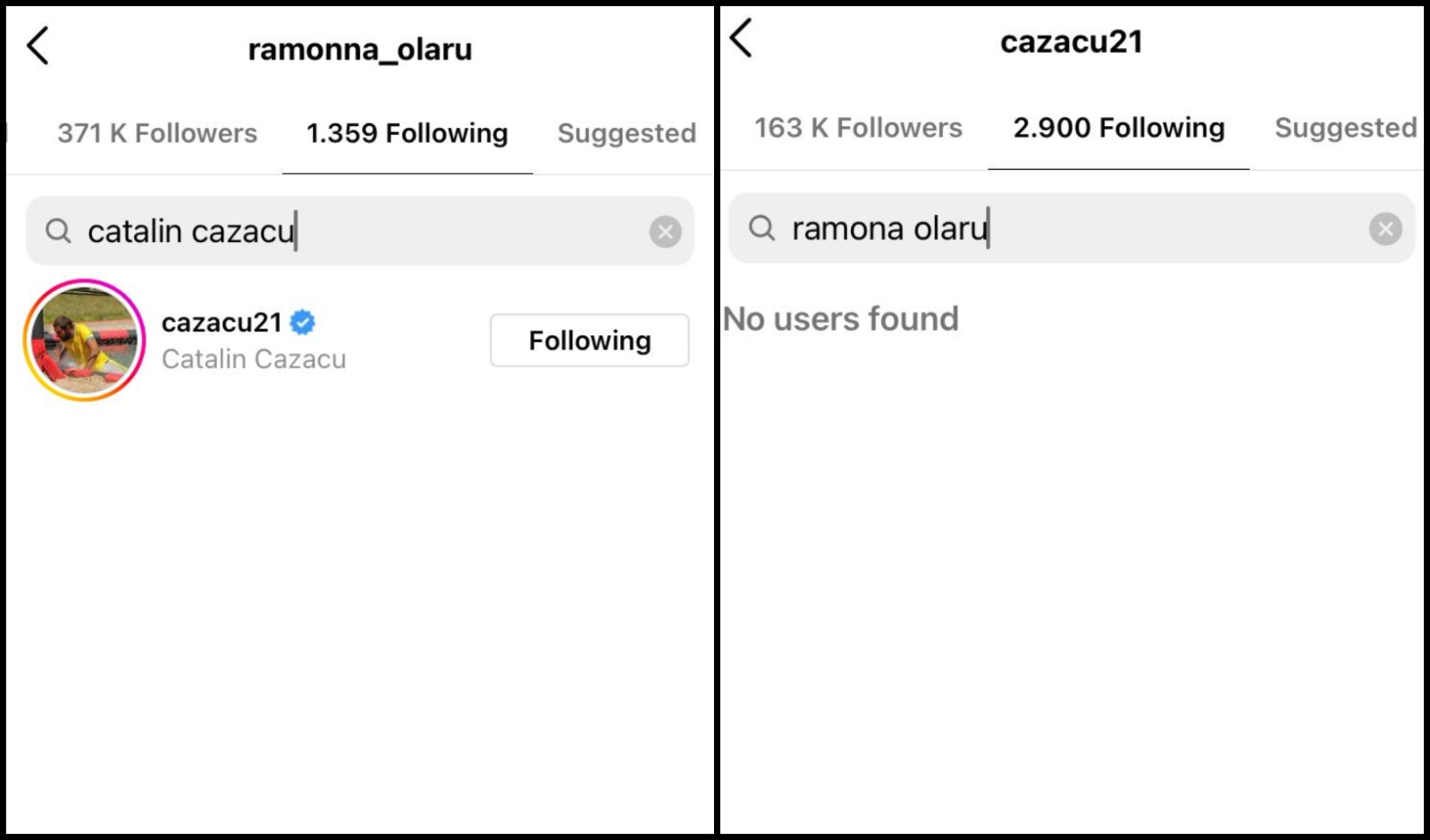 Ramona Olaru îl urmărește din nou pe Cătălin Cazacu, dar nu același lucru se poate spune despre motociclist