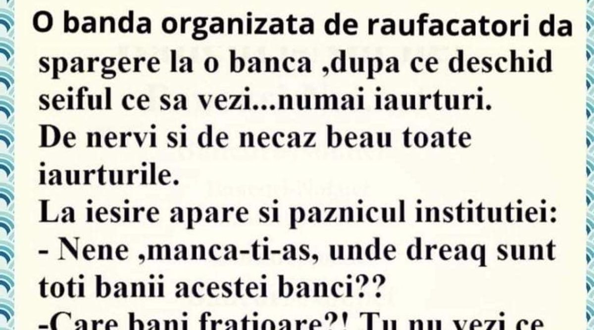 Imagine Stire BANC | O bandă dă o spargere la o bancă și găsesc în seif numai iaurturi: „Unde-s banii?” | 2review.ro