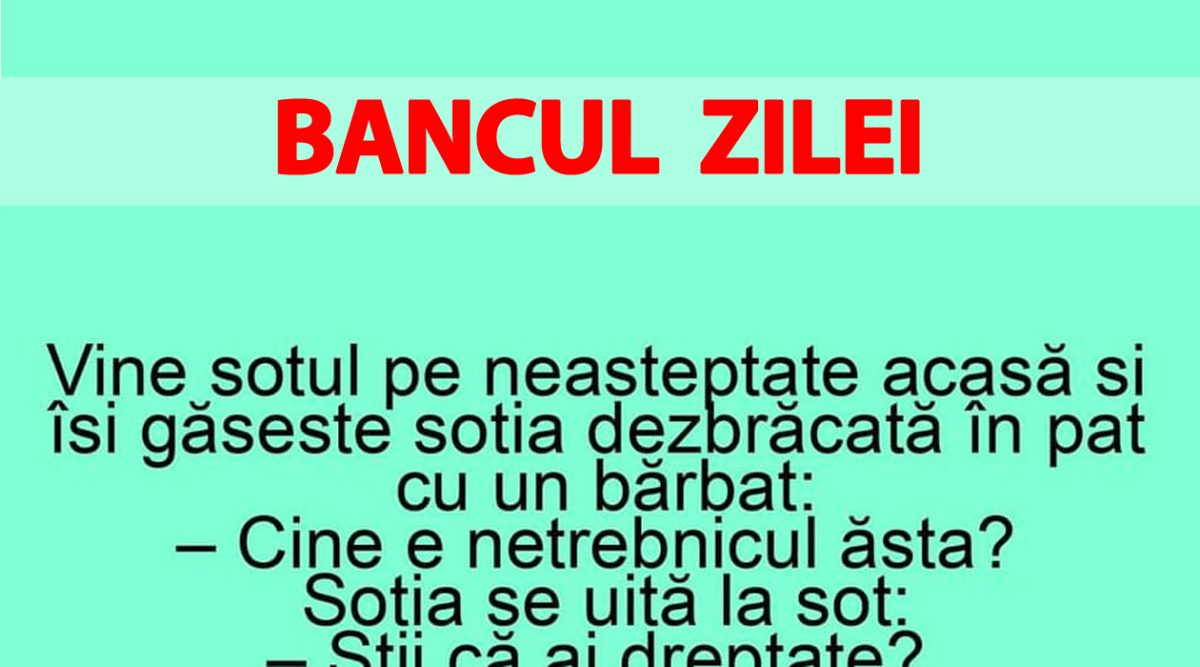 Imagine Stire BANC | Vine soțul pe neașteptate acasă și-și găsește soția în pat cu un bărbat: „Cine e netrebnicul ăsta?” | 2review.ro