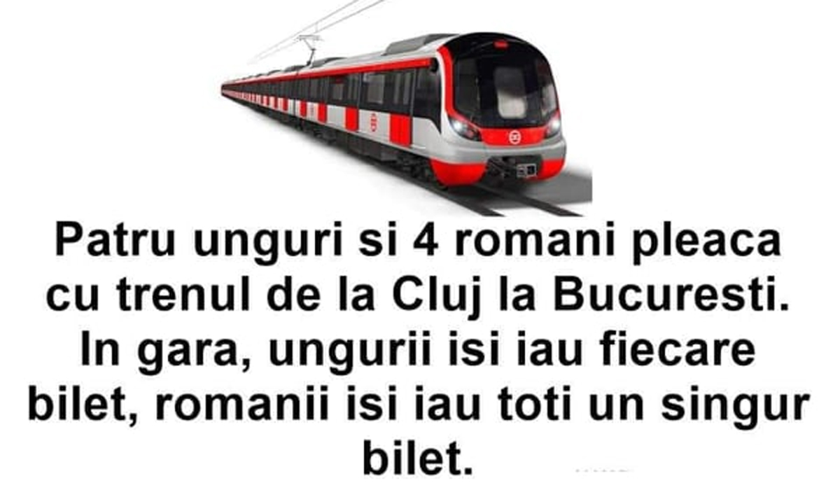 Imagine Stire BANCUL ZILEI | 4 unguri și 4 români pleacă de la Cluj la București cu trenul | 2review.ro