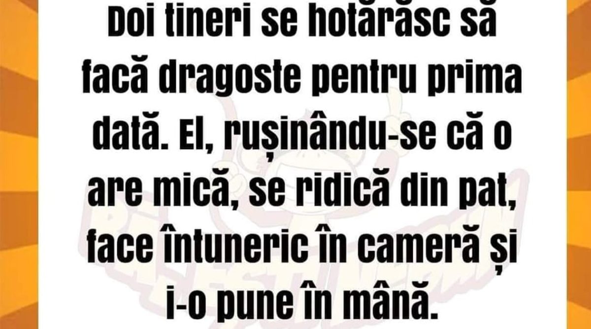 Imagine Stire BANCUL ZILEI | Doi tineri se pregătesc să facă dragoste pentru prima dată | 2review.ro
