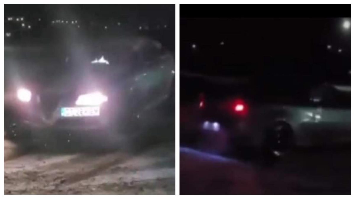 One step away from tragedy!  A man from Constanta tried to conquer his girlfriend by showing her that he can drift on the snow thumbnail
