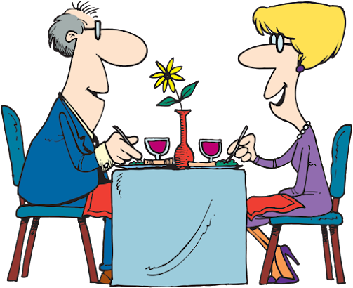 Imagine Stire BANC | Soțul si soția la restaurant. „Soția îl întreabă: Cine e tipa asta obraznică?” | 2review.ro