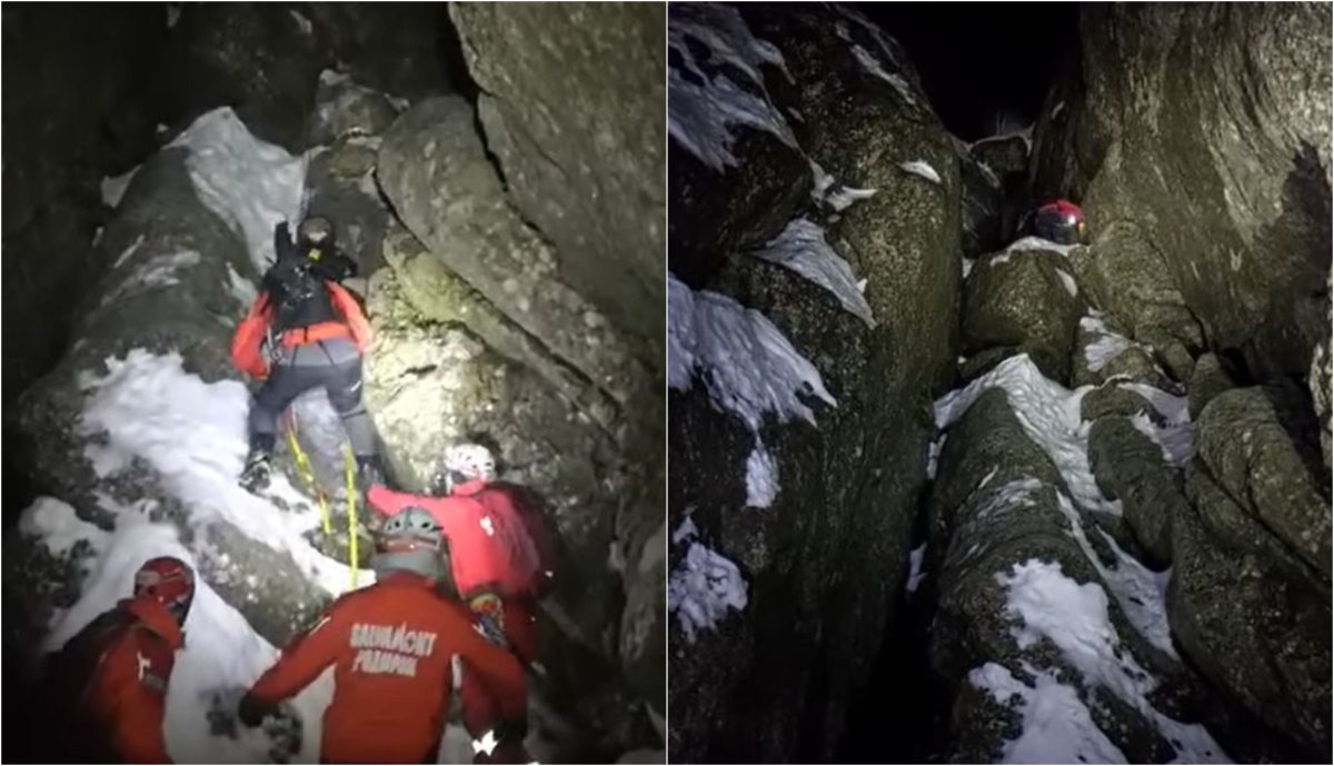 O alpinistă a fost la un pas de moarte, după ce a căzut într-o râpă din Munții Bucegi