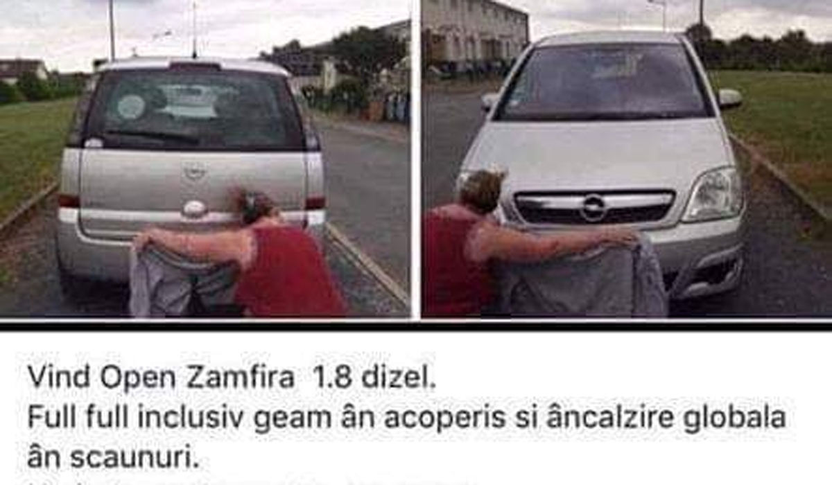 Anunțul acestui român a devenit viral: „Vind Open Zamfira 1.8 dizel. Geam ân acoperiș și âncălzire globală ân scaunuri”
