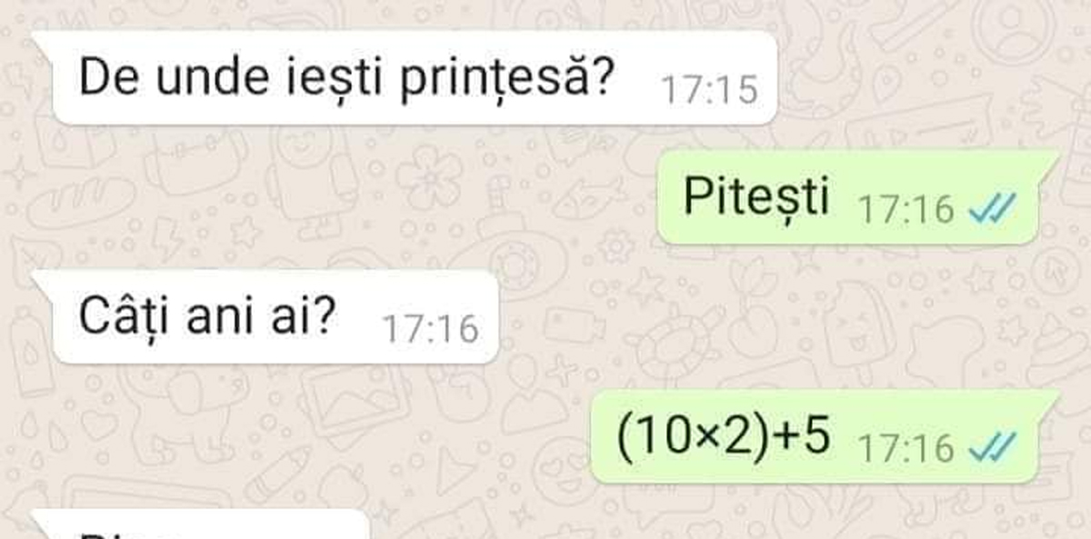 Imagine Stire BANCUL ZILEI | „Câți ani ai, prințesă?” „(10×2)+5” | 2review.ro