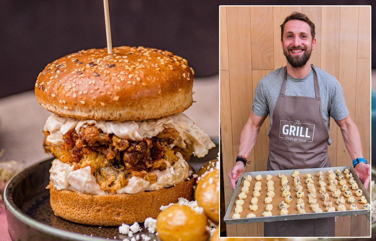 Imagine Stire Cam scump! Câți lei costă un burger cu somon în restaurantul lui Dani Oțil din București | 2review.ro