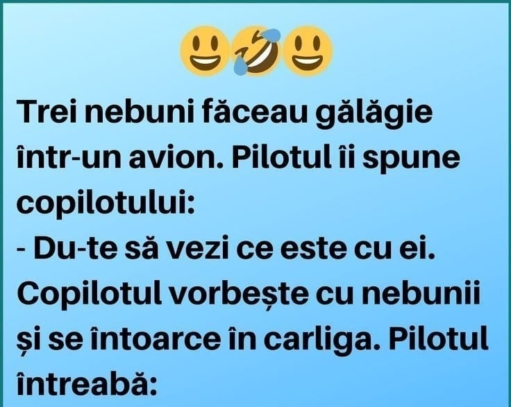 Imagine Stire Bancul zilei. Trei nebuni făceau gălăgie într-un avion | 2review.ro