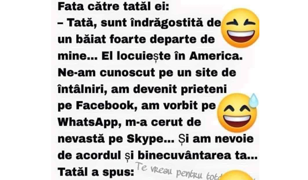 Imagine Stire BANC | „Tată, sunt îndrăgostită de un băiat din America. Ne-am cunoscut pe un site de întâlniri” | 2review.ro