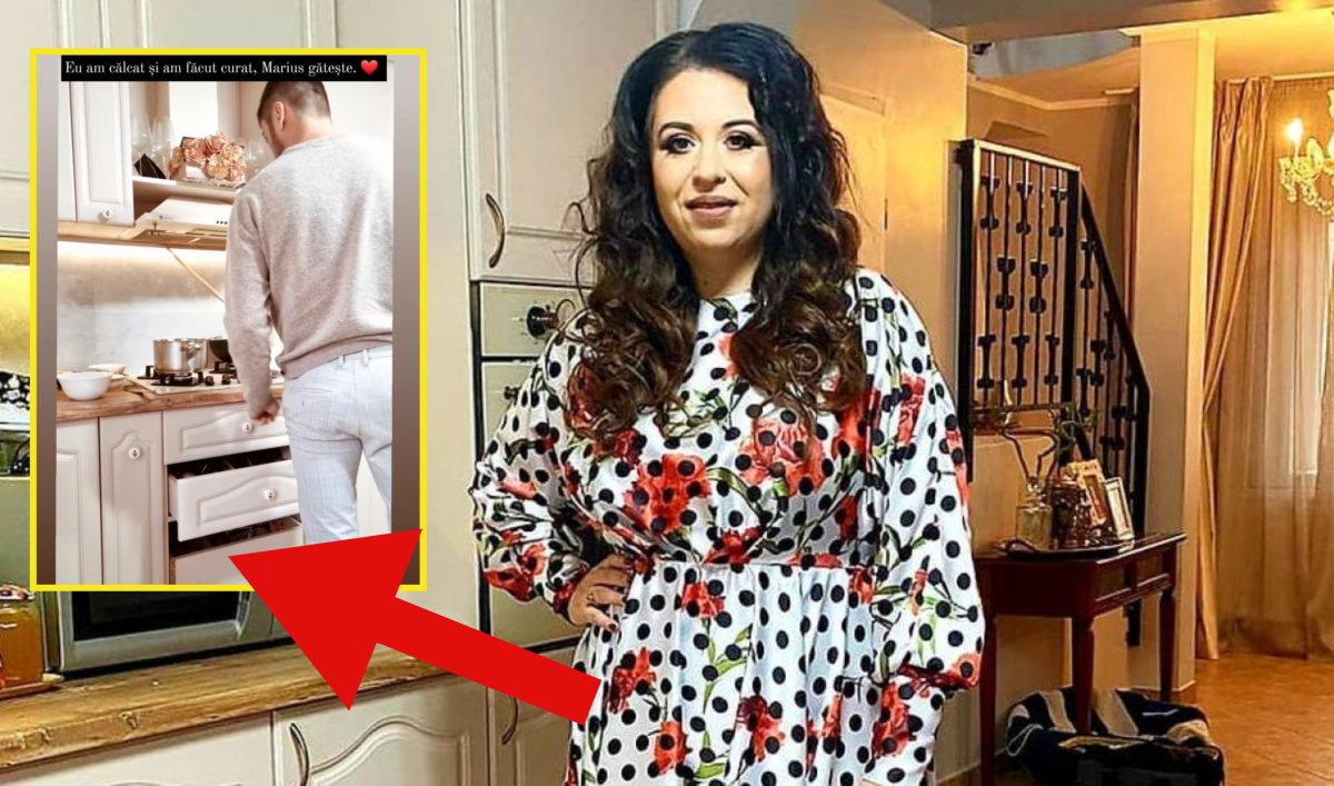 Imagine Stire Oana Roman, ce ruşine! Detaliul care i-a scăpat pe internet, după ce a postat o poză cu Marius Elisei, din bucătăria lor | 2review.ro