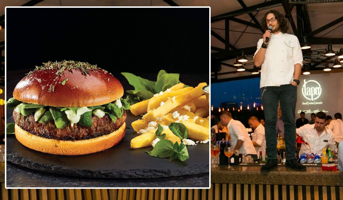 Imagine Stire De necrezut! Câți lei costă un burger cu cartofi prăjiți în restaurantul lui chef Florin Dumitrescu de la Antena 1 | 2review.ro