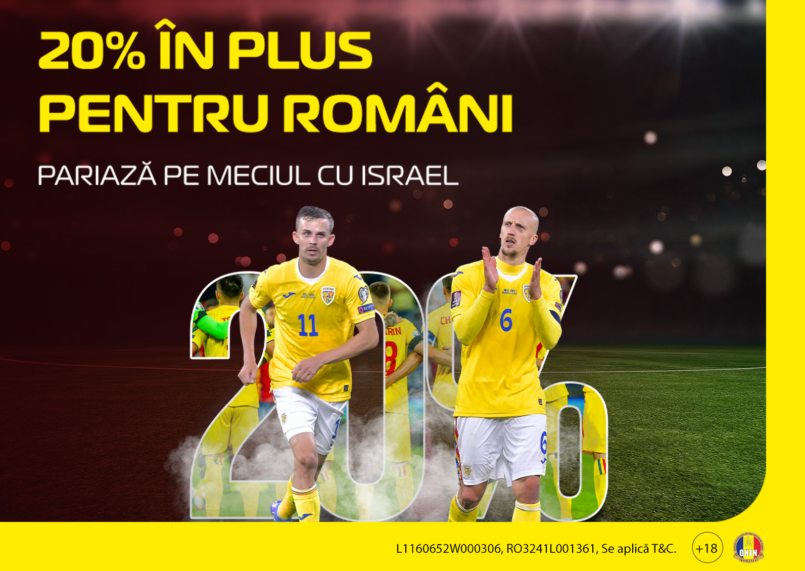 20% în plus pentru tine, la amicalul Israel - România