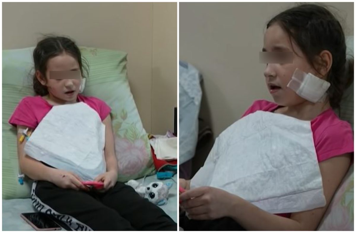 Milena, o fetiță de 11 ani din Mariupol, a fost împușcată în față de un soldat rus. Gestul făcut de militar, imediat după atac