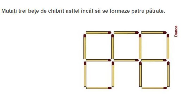 Crezi că eşti inteligent? Testul cu beţe de chibrit, care îţi pune IQ-ul la încercare