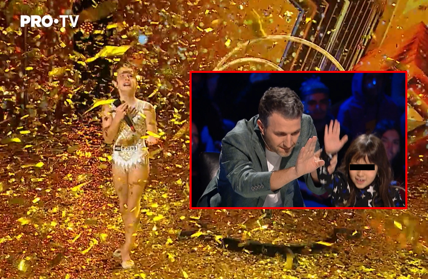 Apariție-surpriză la ”Românii au Talent”, seara trecută! Cum arată Maria, fiica lui Mihai Bobonete. Micuța a fost chemată de Andi Moisescu să apese Golden Buzz-ul