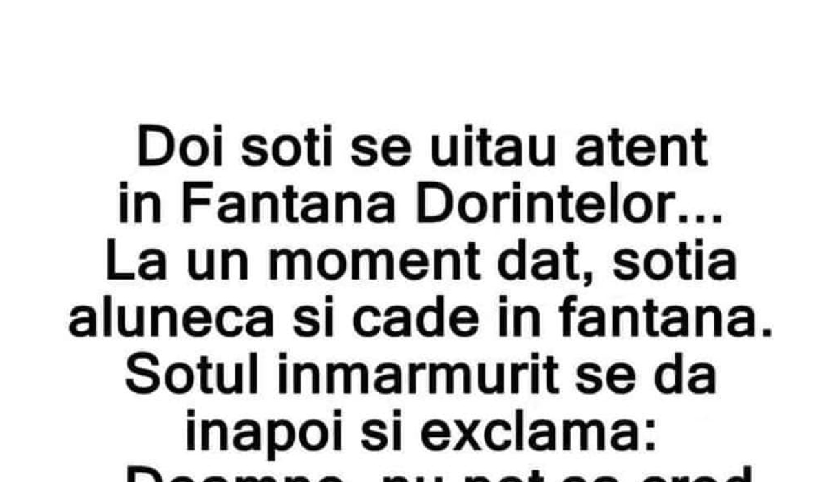 Imagine Stire BANC | Doi soți, la Fântâna Dorințelor. La un moment dat, soția alunecă și cade în fântănă | 2review.ro