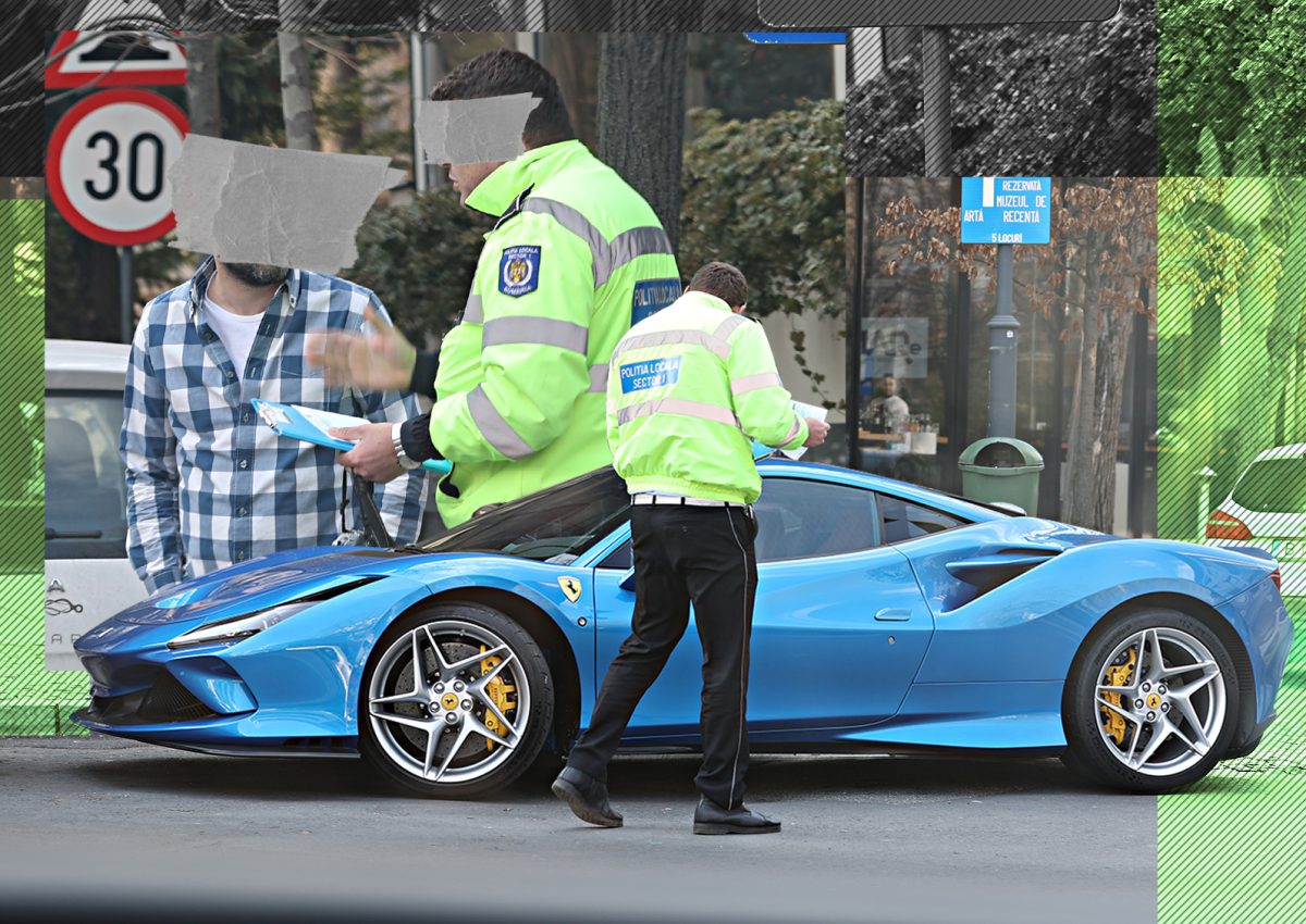 Degeaba a dat 300.000 € pe bolid că poliția nu l-a iertat! Cine e milionarul cu Ferrari F8 Turbo care n-a scăpat de amendă