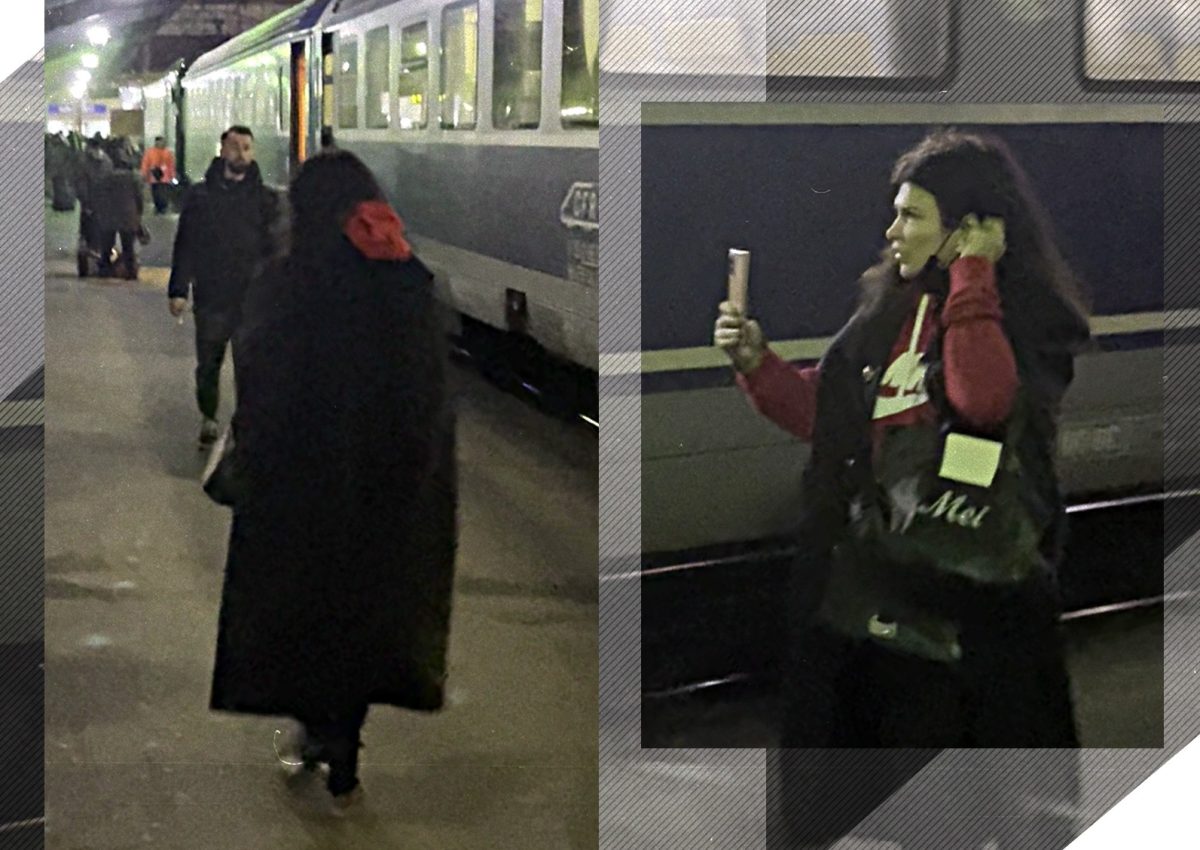 Imagine Stire Monica Bârlădeanu, cu ochii după ”naș” în Gara de Nord! Actrița a intrat în ”live” chiar de pe peron | 2review.ro