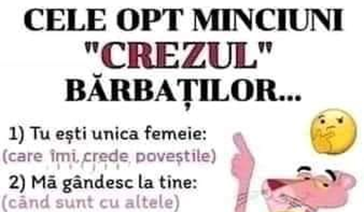 Imagine Stire BANCUL ZILEI | Cele 8 minciuni din „Crezul bărbaților” | 2review.ro