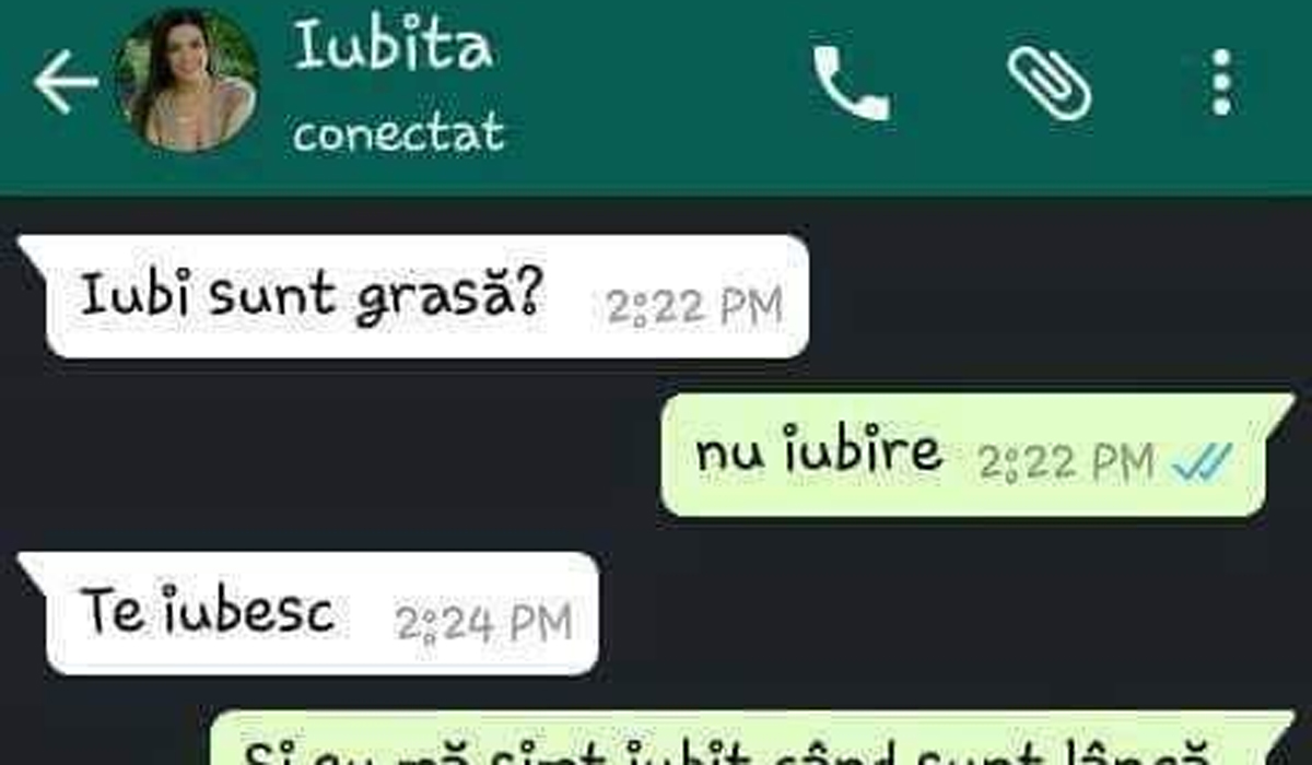 Imagine Stire BANCUL ZILEI | „Iubitule, sunt grasă?!” | 2review.ro