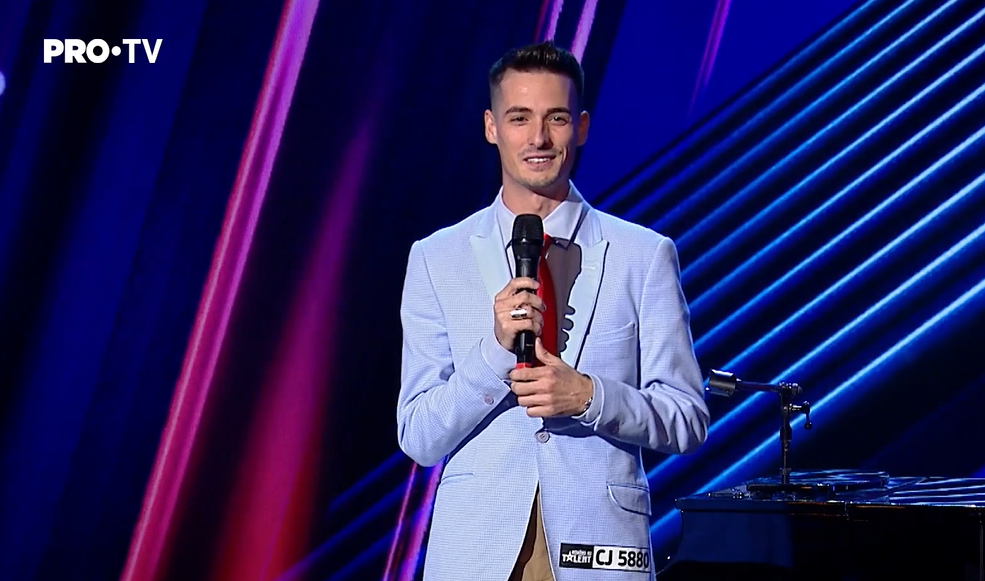 Cine este Sergiu Gliga de la „Românii au Talent”, sezonul 12. Tânărul  lucrează ca autopsier în Cluj și a venit pe scena de la Pro TV pentru a-i impresiona pe jurați