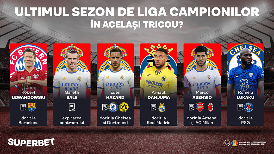 Ultimul sezon de Liga Campionilor în același tricou? Fotbaliștii despre care se zvonește că vor pleca de la actuala echipă